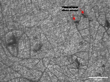 Fig. 9. Microstructure of Al 2024 (400 X)