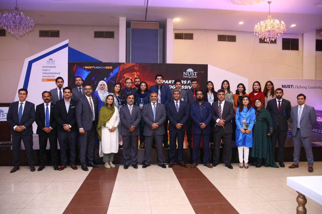 Group Photo of NUST Karachi Expo Team 2021