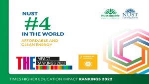 Figure 1. NUST Ranked 4th in THE Impact Ranking for SGD 7