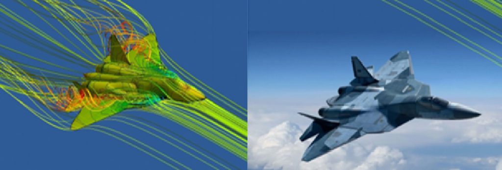 Figure 5. The team at Computational Aeronautics Lab (CAL) has completed several successful projects in computer-aided design of next-generation fighter aircrafts.