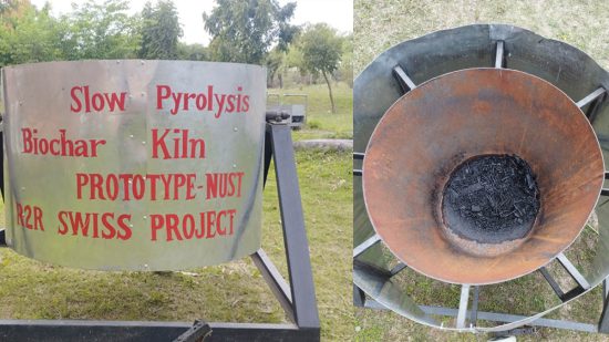 NUST Researchers developed a prototype to convert crop residue to biochar