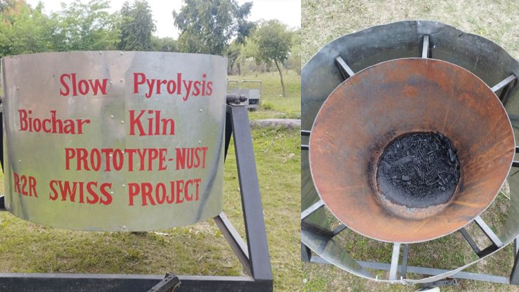 NUST Researchers developed a prototype to convert crop residue to biochar_web cover