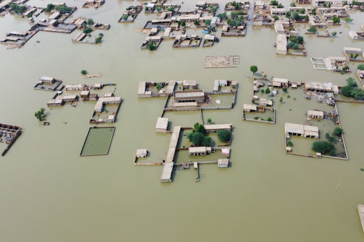 Figure 1: Submerged houses in South Punjab [Stringer/Reuters]