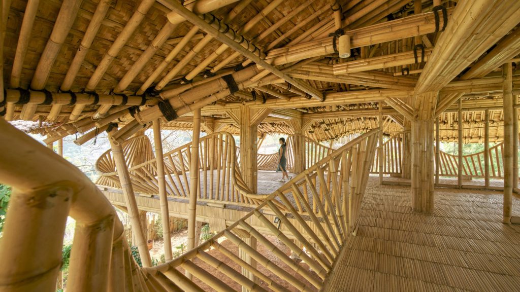 Figure 2: Bamboo utilization in roof, walls, and flooring