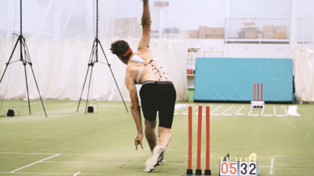 Figure 1: Bowling loads from the Motion Capture System