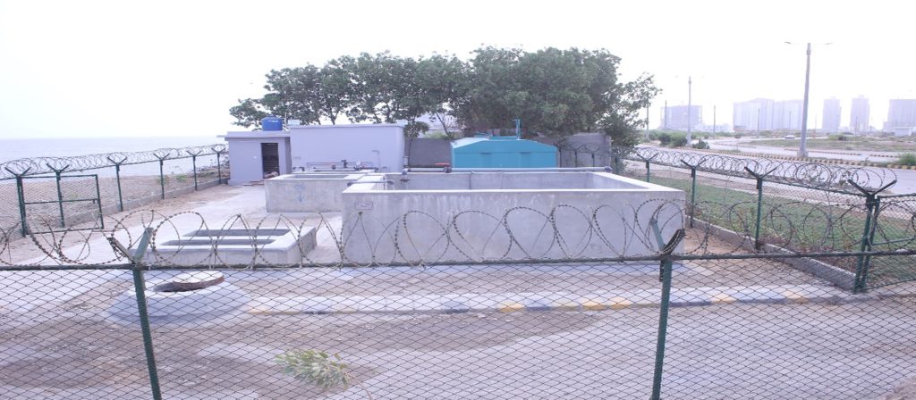 Figure 2: SBR system is ready for treatment at Do Darya, DHA, Karachi