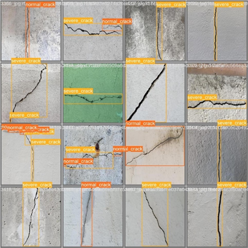 Figure 1: Prediction of cracks in concrete