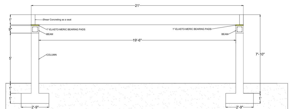 Figure 2: RC Bridge structural elements details