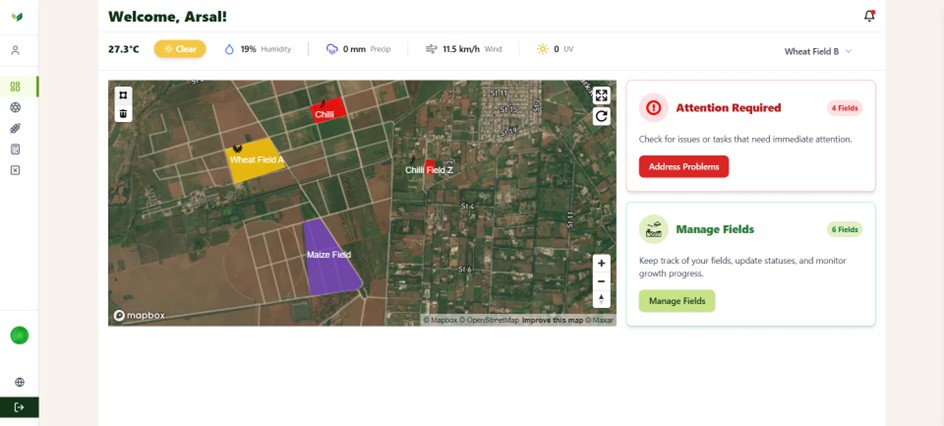 Figure 3: PakAgri Dashboard