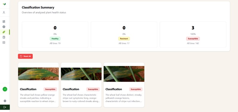 Figure 5: Wheat Disease Detection Interface