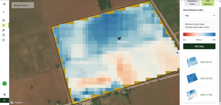 Figure 9: Soil Moisture Map